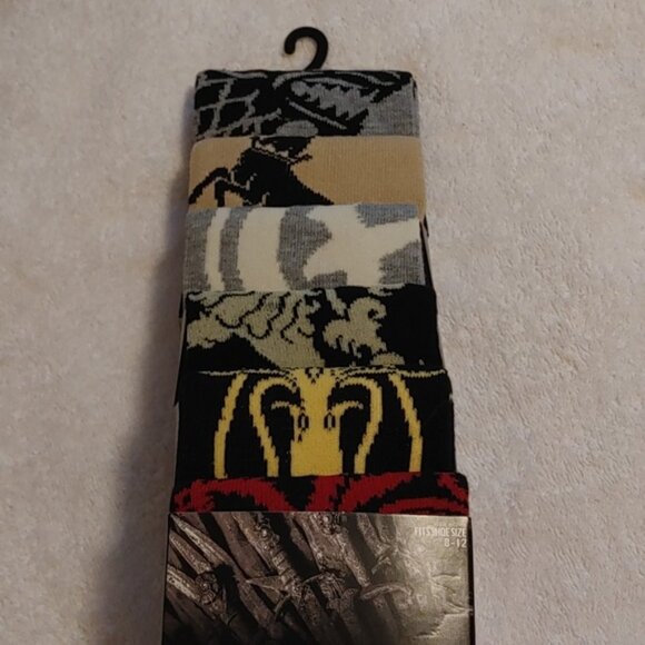 HBO Game of thrones brand new 6 pair Casual Crew socks BNIP - Picture 4 of 9